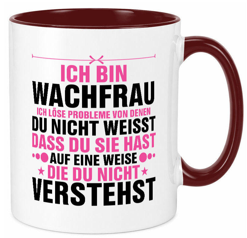 Löse Probleme: Wachfrau | Wachpersonal Nachtwächter Geschenk Humor Geschenkidee