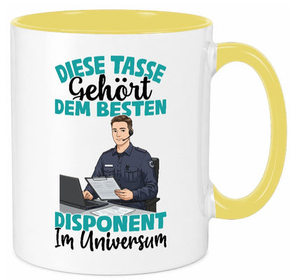 Im Universum: Disponent | Zuteiler Humor Geschenkidee Tasse