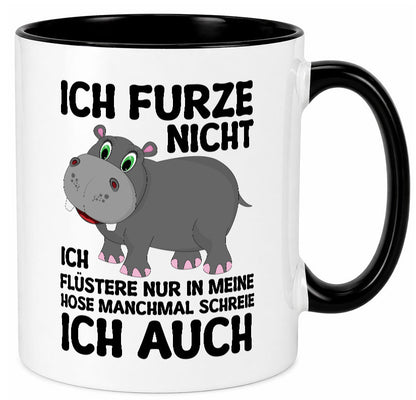 Ich furze nicht | furznilpferd v2 Humor Geschenkidee Tasse