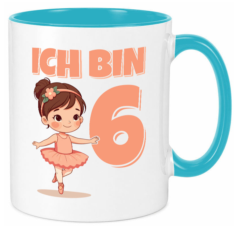 6 Geburtstag | Jahre Ballerina Mädchen Ballet lustig Geschenkidee Geschenk Tasse
