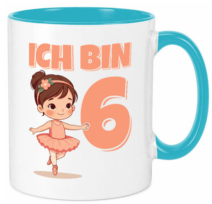 6 Geburtstag | Jahre Ballerina Mädchen Ballet lustig Geschenkidee Geschenk Tasse