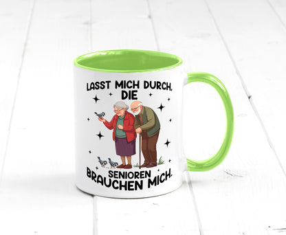 Senioren brauchen mich | Altenpflege Pflegekraft lustiger Spruch Geschenk Humor