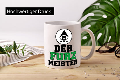 Der Furz Meister | Männer Tasse derber Humor Furzen lustiger Spruch Geschenk