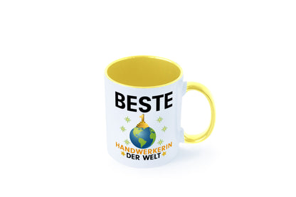 Welt Beste Handwerkerin | Handwerkerinnen lustiger Spruch Geschenk Humor Tasse