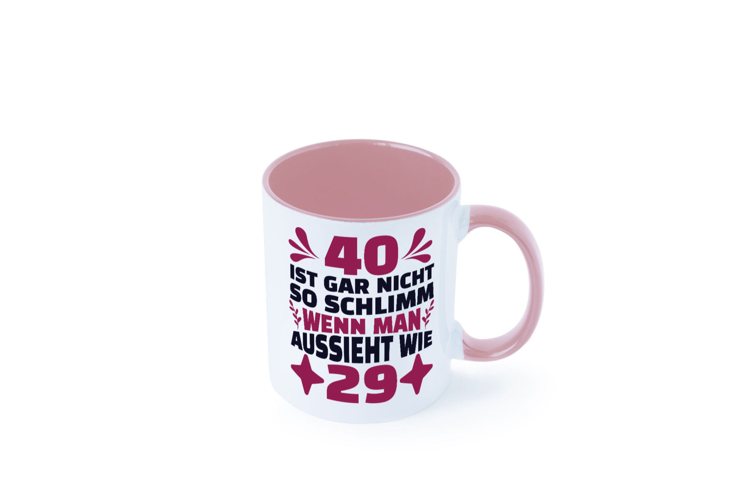 40 ist gar nicht schlimm | 40. Geburtstag Jung aussehen Geschenkidee Humor Tasse