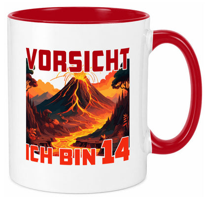 14. Geburtstag | 14 Jahre Vulkanausbruch Vulkan Geschenkidee Humor Tasse