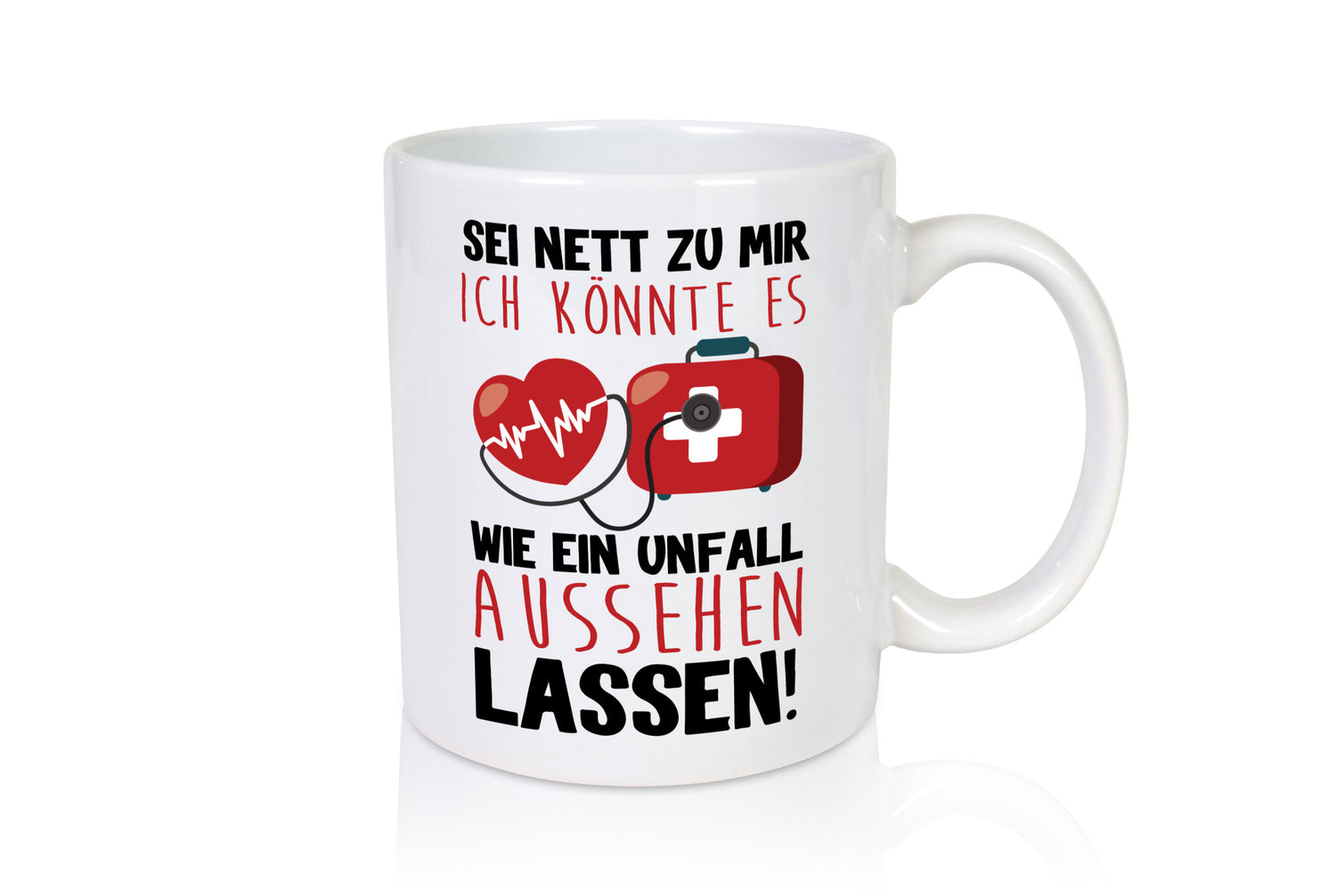 Sei nett zu mir Geschenk Humor Geschenkidee lustiger Spruch Tasse