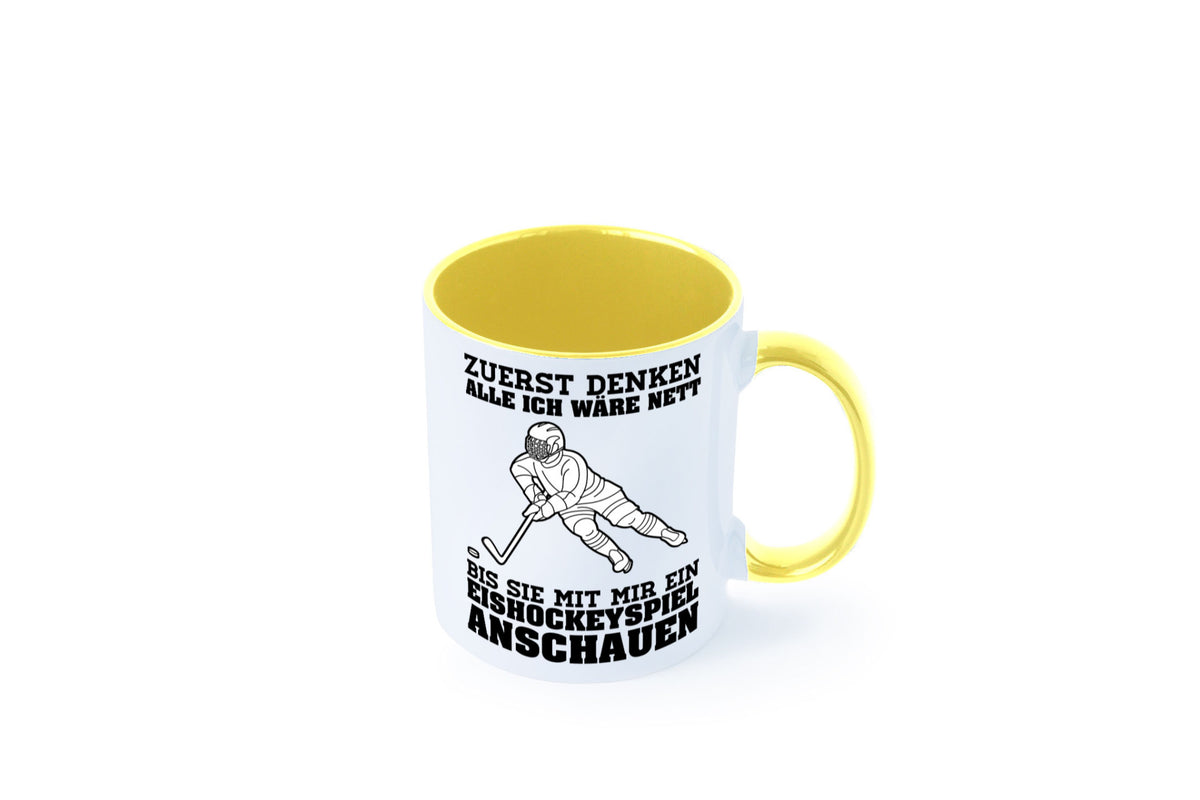 Eishockeyspiel | Eishockeyfan Tasse Eishockeyspieler Humor Geschenkidee