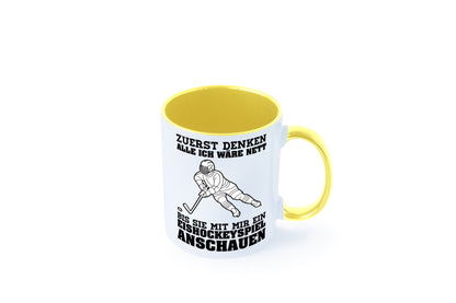Eishockeyspiel | Eishockeyfan Tasse Eishockeyspieler Humor Geschenkidee