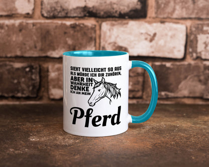 Pferde Spruch | Reiterin Tasse Pferdesport Reiten Humor Geschenkidee