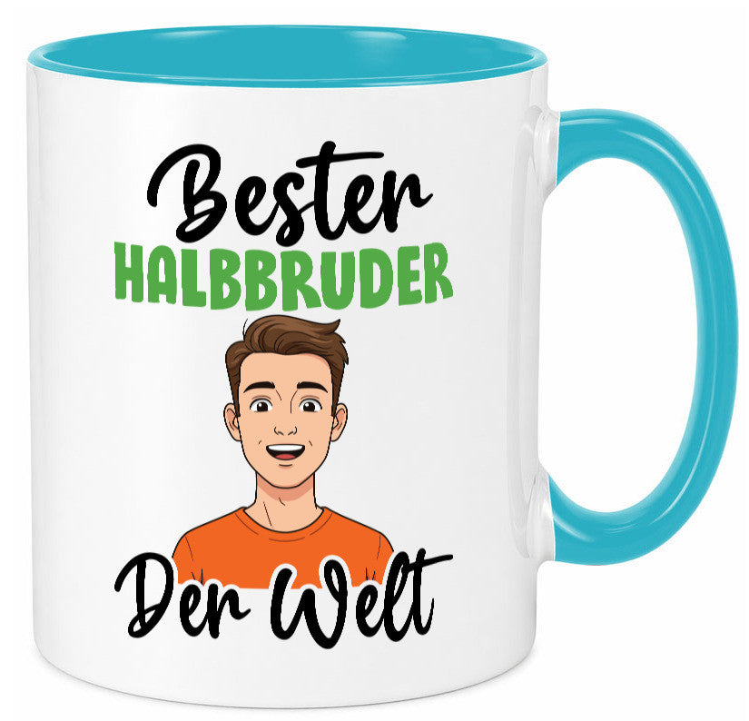 Bester Halb Bruder | Stiefvater Humor Familie Geschenkidee Tasse