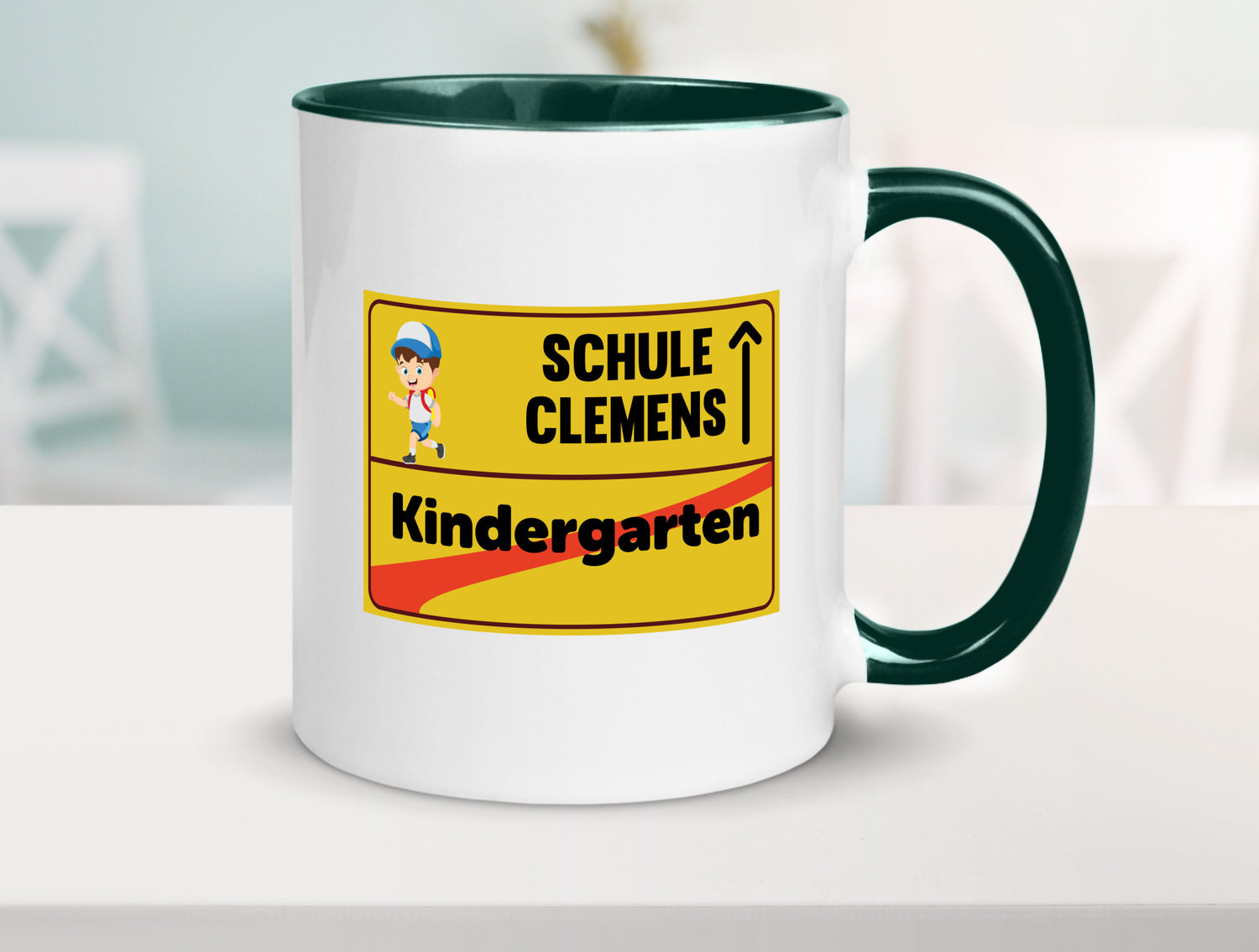 Bye Kindergarten | Schule Clemens Geschenkidee Humor Tasse