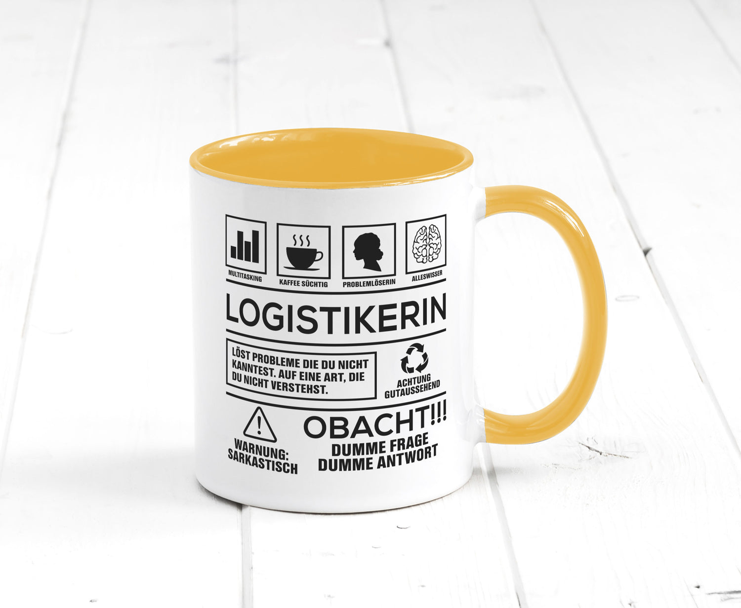 Achtung Probleme Logistikerin | Logistik lustiger Spruch Geschenk Humor