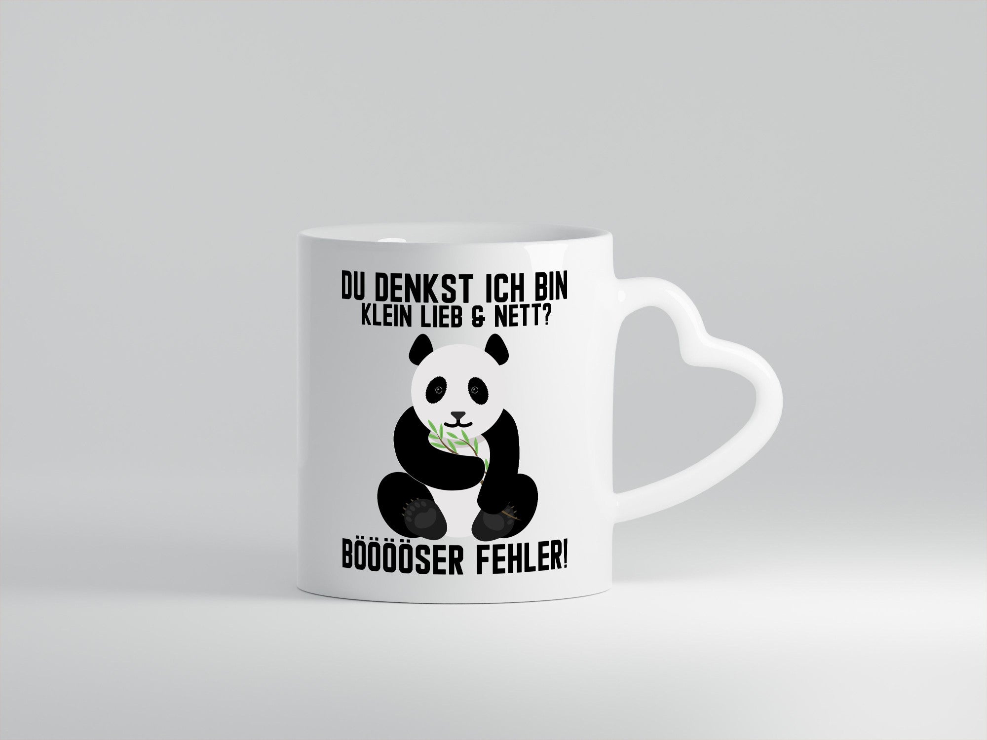Small, Cute and Nice | Sweet Panda Bear Funny Saying Gift Humor
