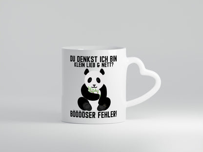 Small, Cute and Nice | Sweet Panda Bear Funny Saying Gift Humor