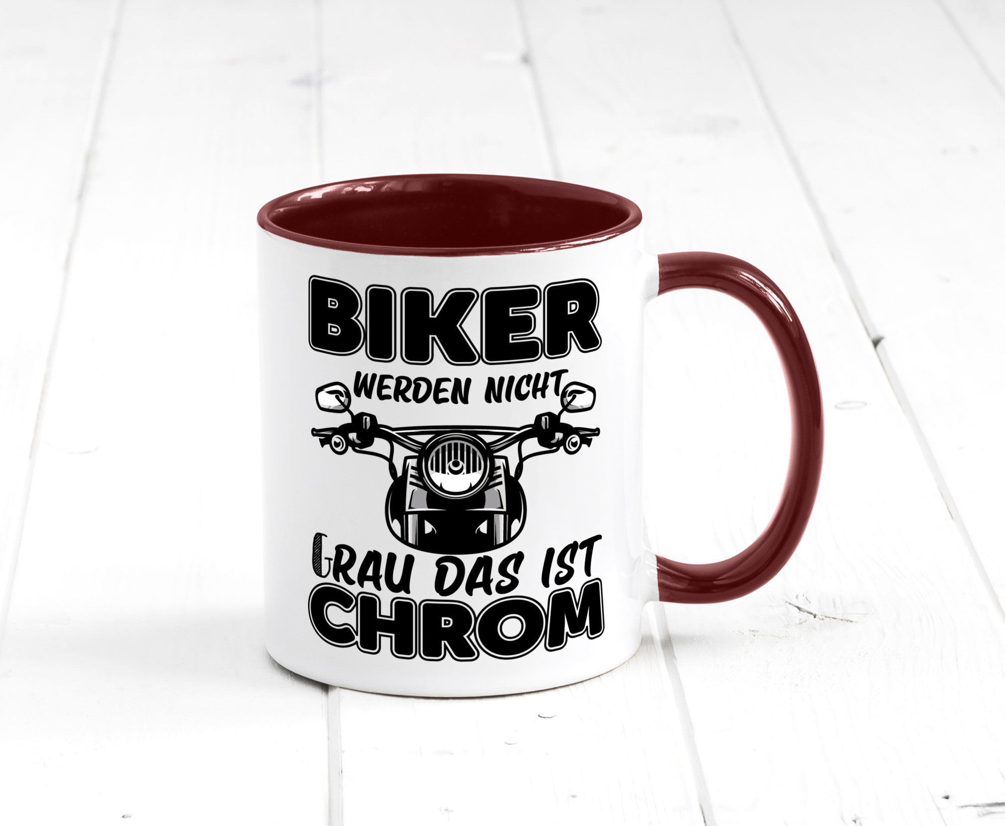 Biker werden nicht grau | Motorrradfahrer Tasse Humor Geschenkidee
