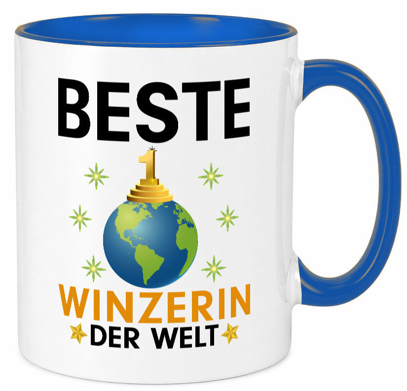 Welt Beste Winzerin | Weinbauer Wein Humor Geschenkidee Tasse