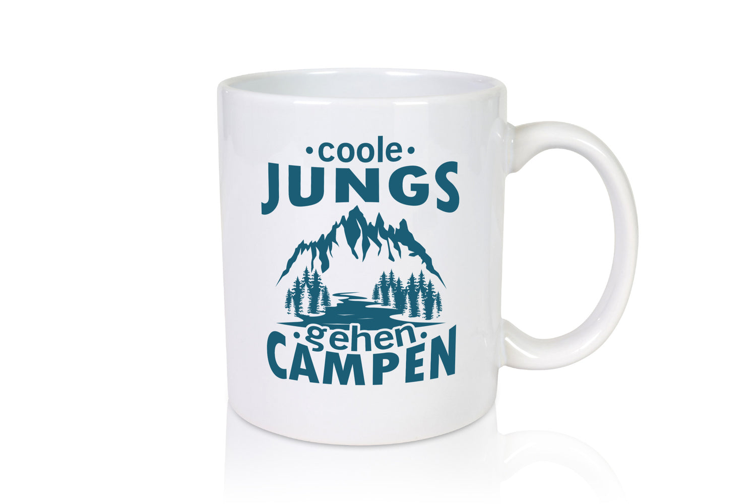 Coole Jungs gehen Campen | Berge See Geschenkidee Humor Tasse