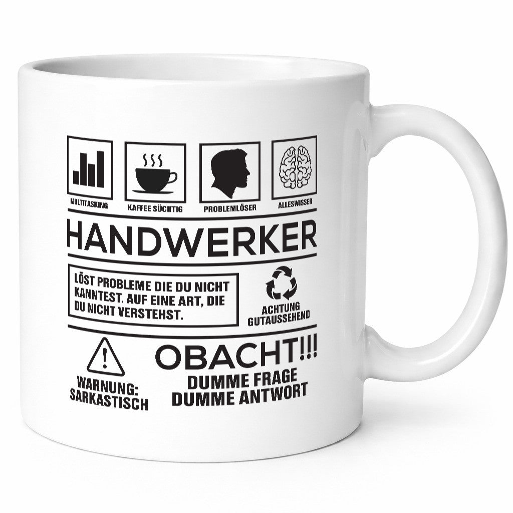 Achtung Probleme Handwerker |Handwerk lustig Humor Geschenkidee Geschenk Tasse