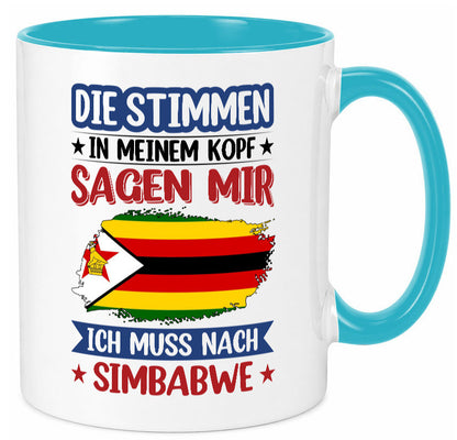 Simbabwe | Urlaub Stimmen in meinem Kopf Traumland v2 Geschenk Humor