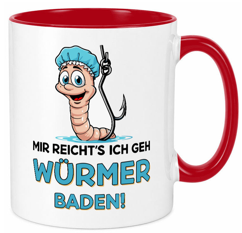 Mir reichts ich geh Würmer Baden | Angler Angeln Geschenk Humor Geschenkidee