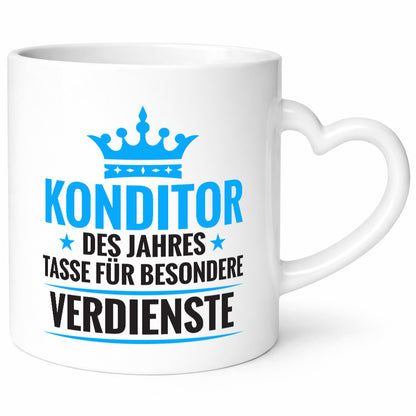 Besonderer Verdienst: Konditor | Konditorei Geschenkidee Humor Tasse