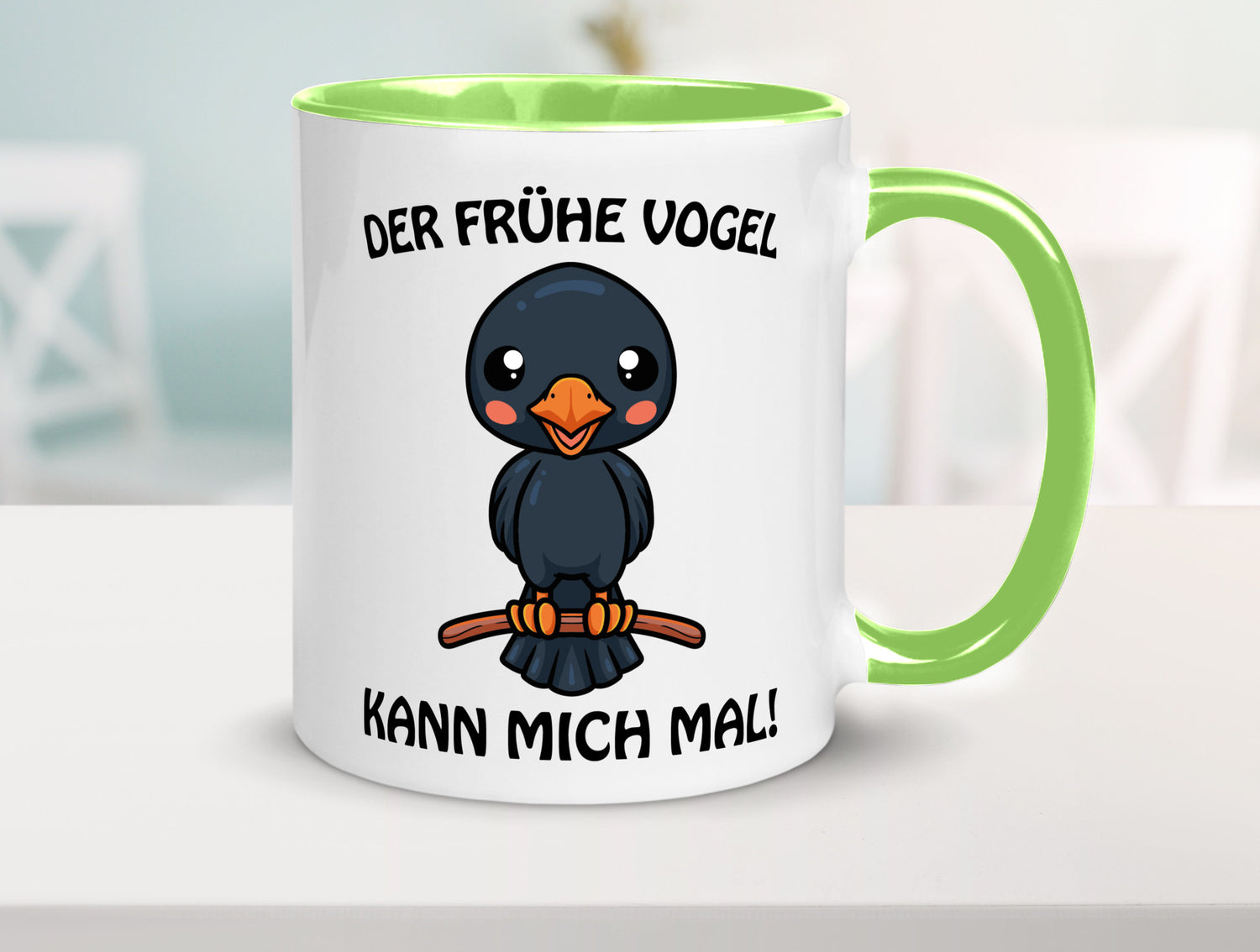 Der Frühe Vogel Humor Geschenkidee Tasse