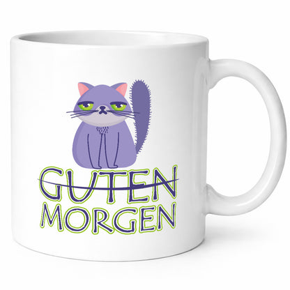 Guten Morgen Katze v2 lustig Tierliebhaber Humor Geschenk Tasse