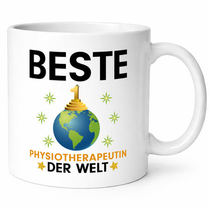Weltbeste Physiotherapeutin v2 lustig Humor Geschenkidee Tasse