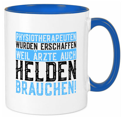 Physiotherapeut | Helden Therapeutin lustiger Spruch Humor Geschenkidee Tasse