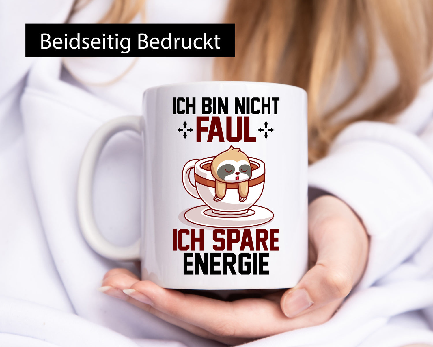 Ich bin nicht Faul | Spare enegrie Faultier Büro lustiger Spruch Geschenk