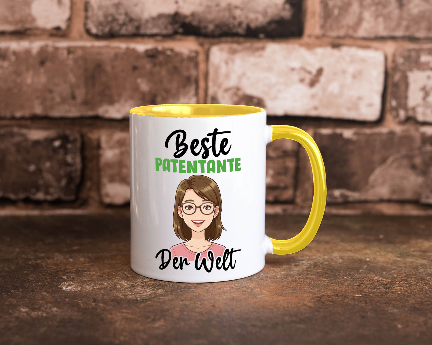 Beste Patentante | Tante lustiger Spruch Geschenk Humor Geschenkidee Tasse