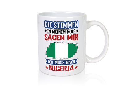 Nigeria | Urlaub Stimmen in meinem Kopf Traumland Geschenk Humor Geschenkidee