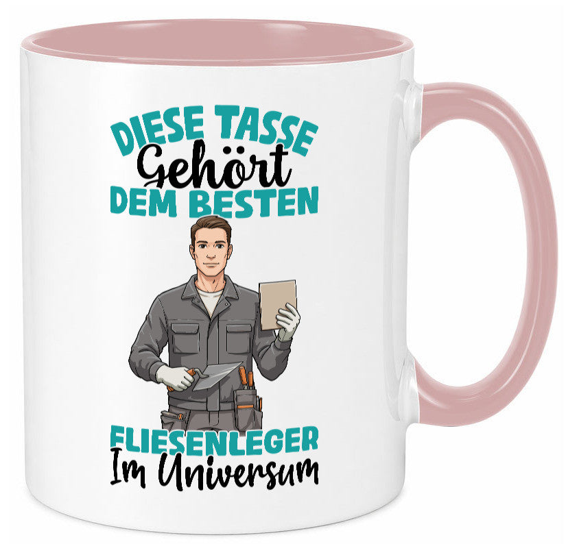 Im Universum: Fliesenleger | Fliesenlegen Bau Geschenk Humor Geschenkidee