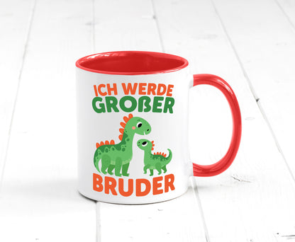 Ich werde Großer Bruder | Dino Brudersaurus lustig Humor Geschenkidee Geschenk