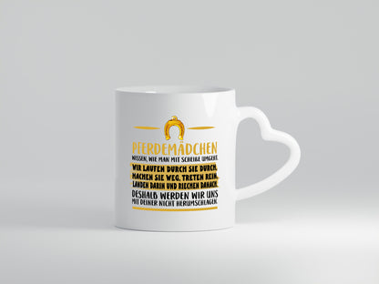 Pferdemädchen | Reiterin Tasse Pferdebesitzerin Geschenk Humor Geschenkidee