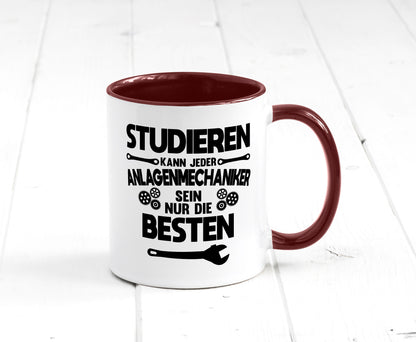 Nur die besten werden Anlagenmechaniker Humor Geschenkidee Tasse