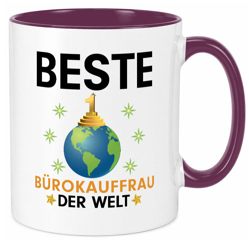 Welt Beste Bürokauffrau | Kauffrau Geschenk Arbeit Kollegen Büro lustiger