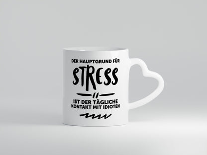 Der tägliche Kontakt mit Idioten | Stress euch Geschenk Humor Geschenkidee