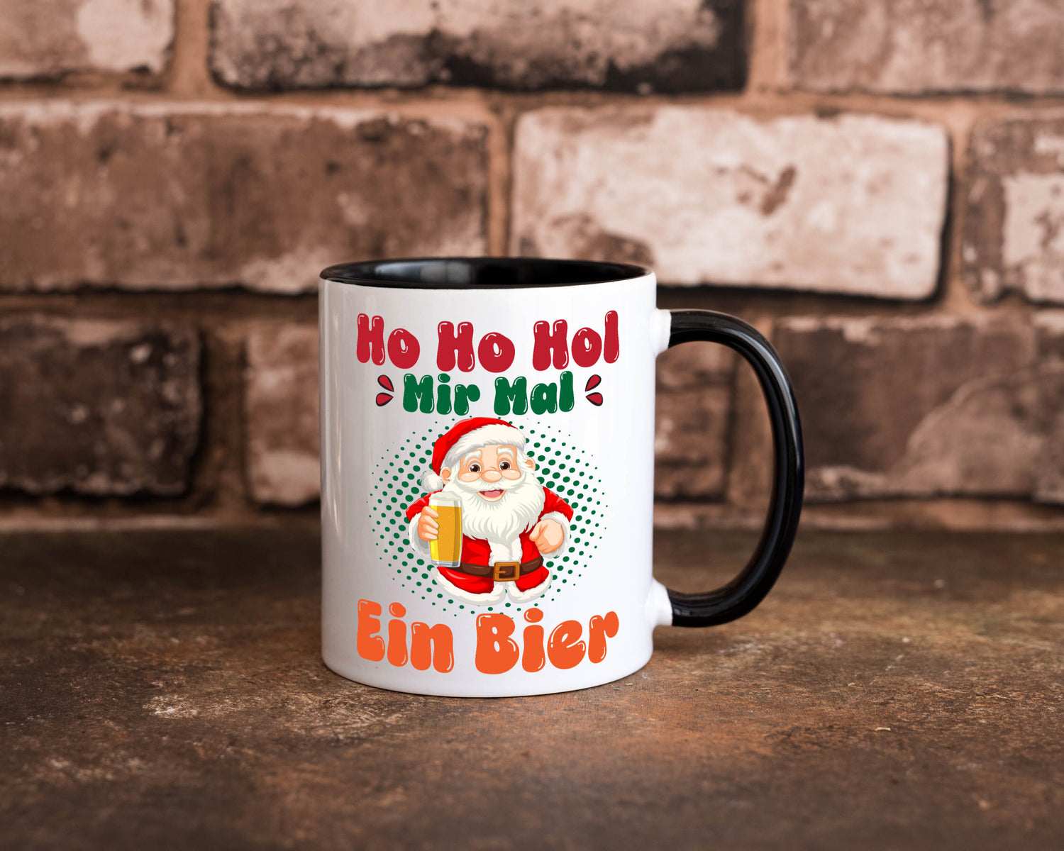Ho mir mal ein Bier | Ugly Christmas Trinken v2 Geschenkidee Humor Tasse