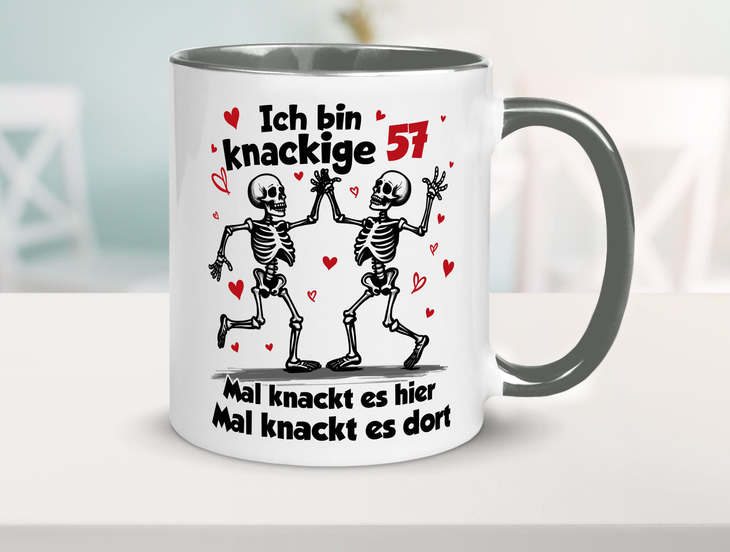 57. Geburtstag | Knackige 57 Ich bin alt lustig Geschenkidee Geschenk Tasse