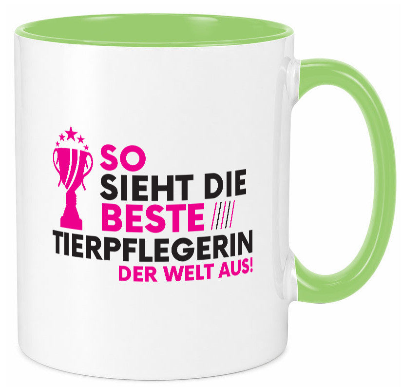 Die Weltbeste Tierpflegerin | Pflegeberuf Tierheim Humor Arbeit Kollegen Büro Tasse