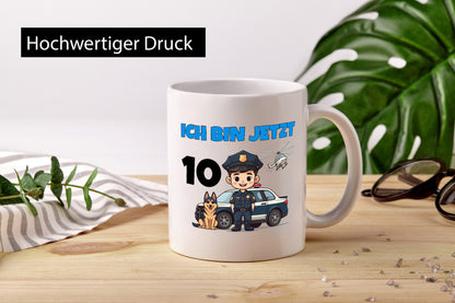 10. Geburtstag | 10 Jahre Polizei Kind Polizeiauto lustig Geschenkidee Geschenk