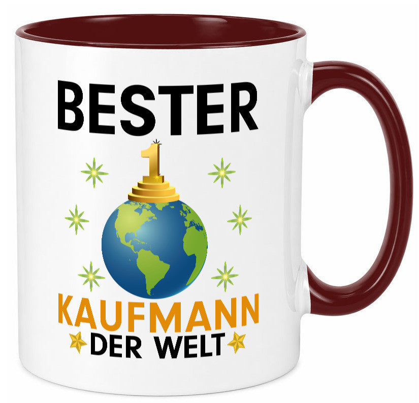 Welt Bester Kaufmann Kaufmänner Geschenk Humor Geschenkidee lustiger Spruch Tasse