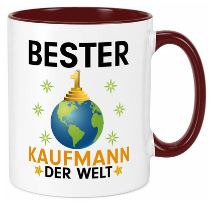 Welt Bester Kaufmann Kaufmänner Geschenk Humor Geschenkidee lustiger Spruch Tasse