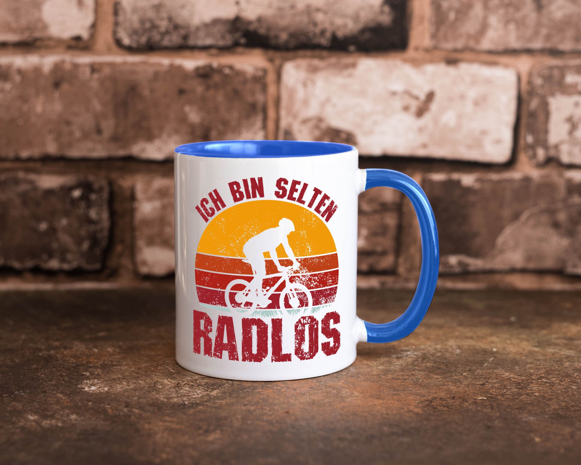 Ich bin Selten Radlos | Radfahrer Mountainbike Humor Geschenkidee Tasse