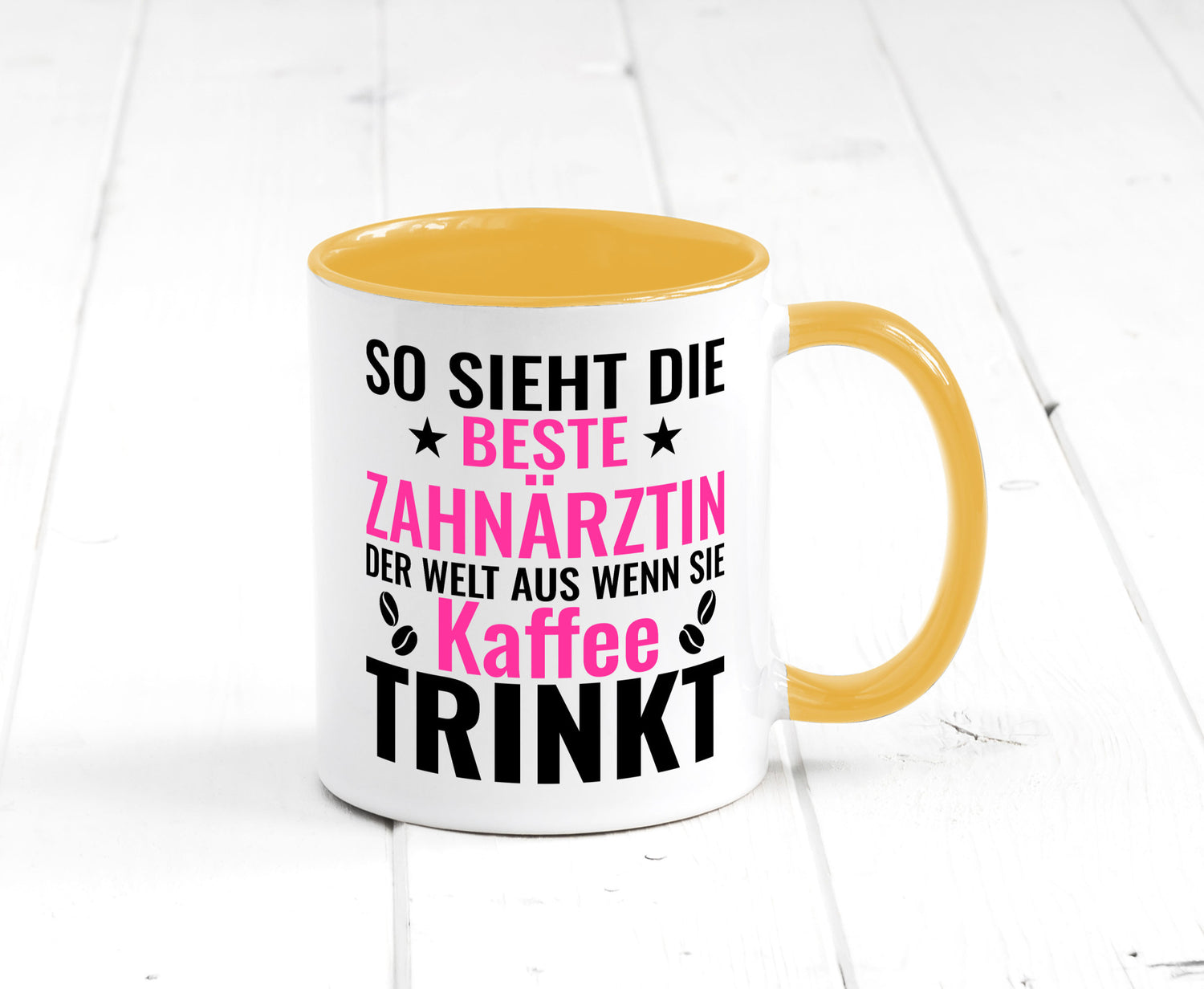 Kaffee trinkt: Zahnärztin | Zahnmedizin Beruf Geschenk Arbeit Kollegen Büro