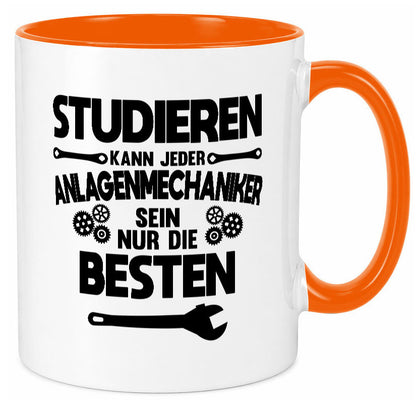 Nur die besten werden Anlagenmechaniker Humor Geschenkidee Tasse
