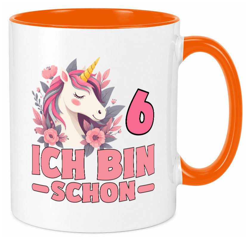 6. Geburtstag | 6 Jahre Einhorn bin schon Mädchen Geschenk Geschenkidee