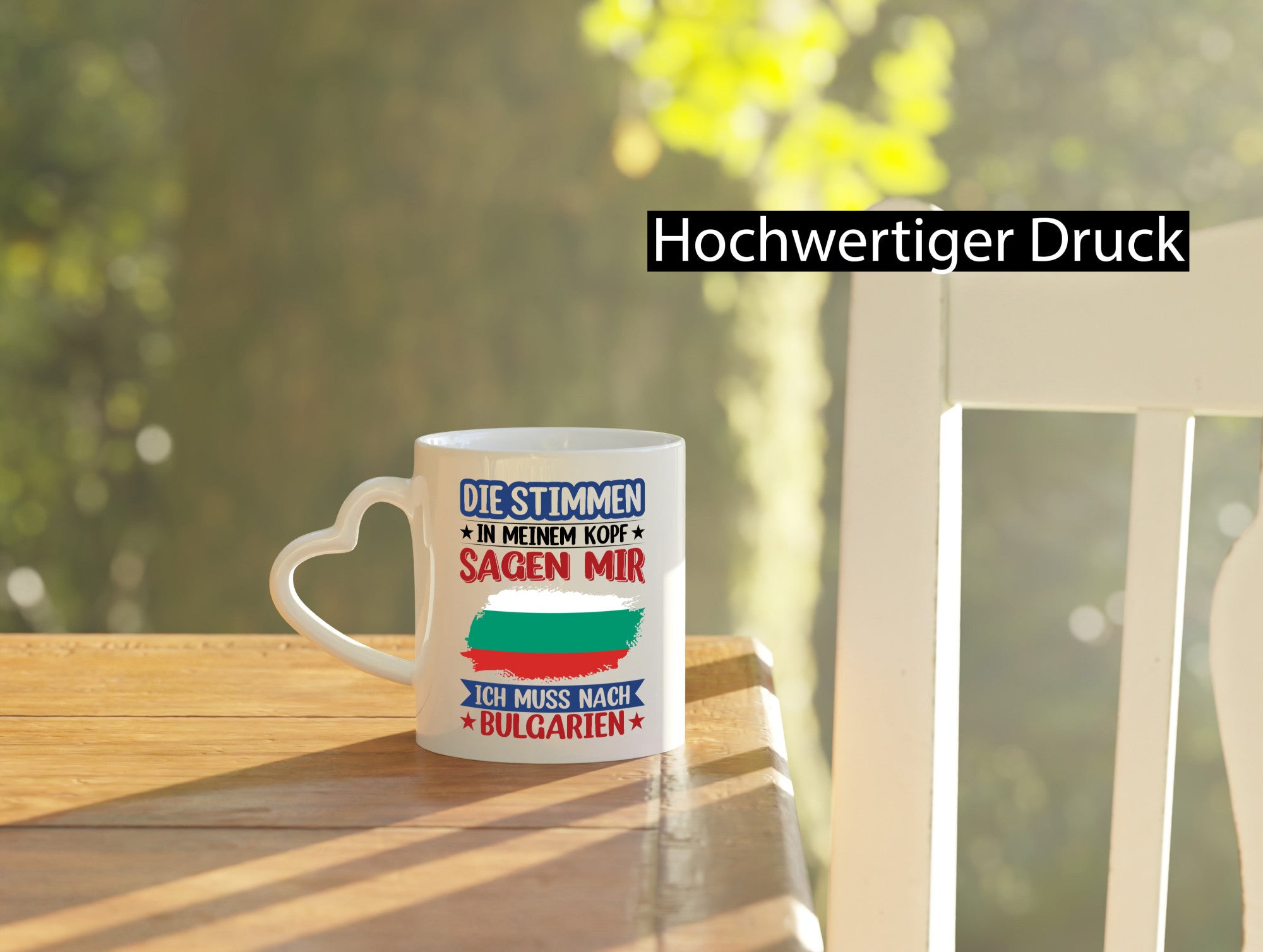 Bulgarien | Urlaub Stimmen in meinem Kopf Traumland Humor Geschenkidee Tasse